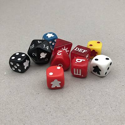 Bottom price Metal Dice - Custom engraved dice corner or square dice wholesale plastic dice – Kylin