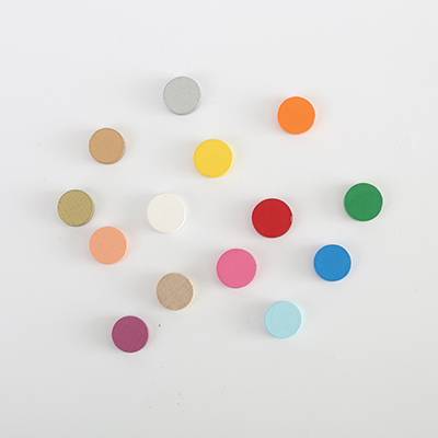 Custom colorful wooden discs for board games wooden bits