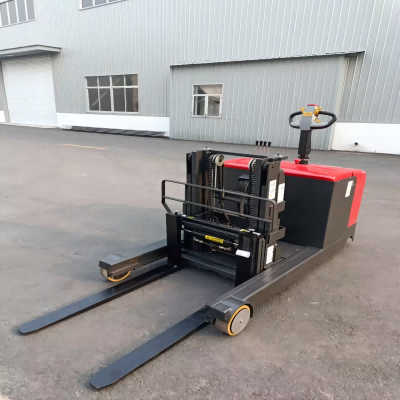 Electric counterbalanced stand on type pallet stacker  