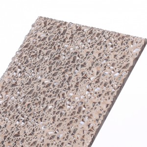 Grade A Quality Brown Polycarbonate Embossed Diamond Sheet for Decoration