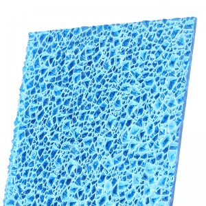 Customized colored Big Diamond PC embossed solid sheet with low weight