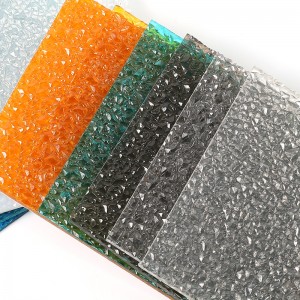 Colored Diamond Embossed Polycarbonate Solid Sheet