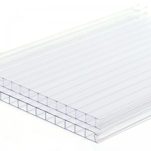 100% Imported Raw Material Twinwall Transparent Polycarbonate Hollow Sheet