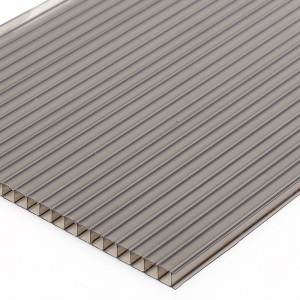 Factory Supply Brown Color Polycarbonate Roofing Sheet 4mm 6mm 8mm 10mm 12mm