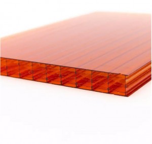 Customized 10Years Gurantee 8 layers Polycarbonate Roofing Sheet