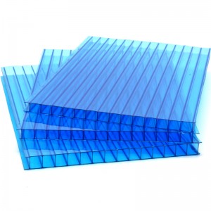 China Manufacturer UV Protection Twinwall Colored Polycarbonate Sheets
