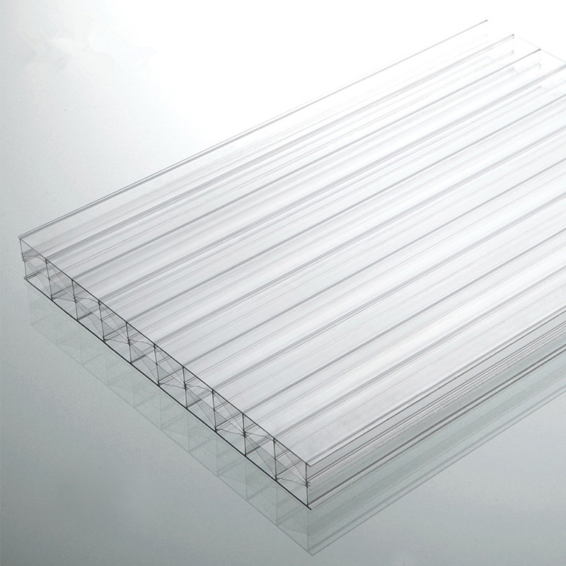 China ManufacturerTransparent X Structure Polycarbonate Multiwall Sheet 10-25mm Featured Image