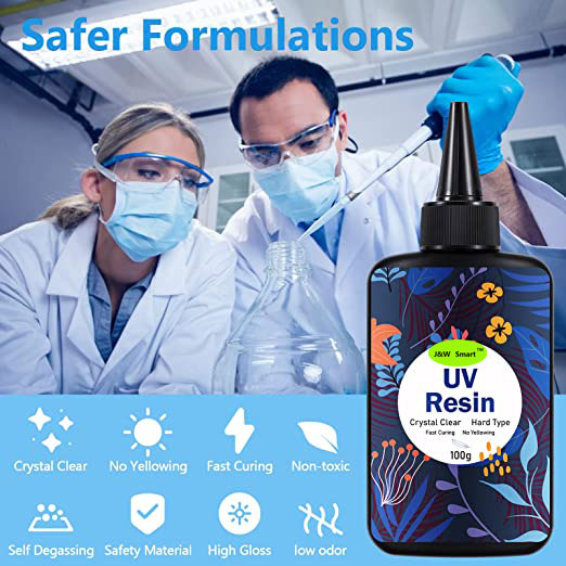 JW smart Epoxy resin, UV resin, Clear UV resin, crystal UV resin 200g