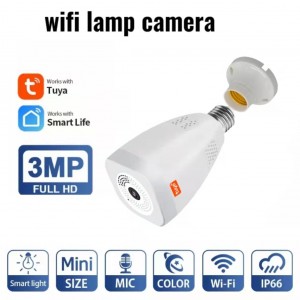 3MP bulb camera 360 degree