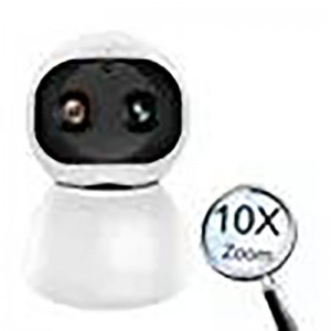 Smart Video dual lens smart Home indoor PT Camera Pan Tilt mini Wireless 10x Zoom Ptz Camera