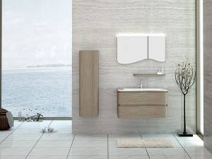 2020 Hot Selling Wall Hung Bathroom Cabinet With Side Cabinet