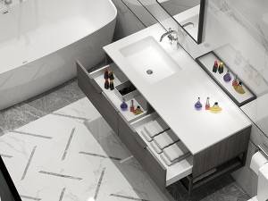 Wall mounted quartz underneath sink melamine bathroom vanity-2020120