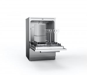 Self-contained laboratory glassware washing machine can wash 238 sample vials at a time