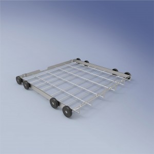The lower module basket can hold various trays and various bays