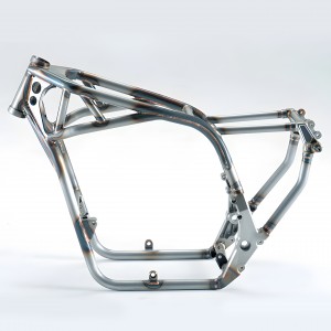 OEM изготовленная по индивидуальному заказу лазерная резка и сварка опорной рамы из листового металла для мотоцикла