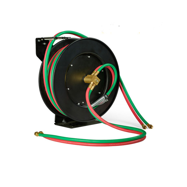 China PWHR02 1/4”+1/4”X15m Oxygen And Acetylene Welding Hose Reel PWHR02  Manufacture and Factory