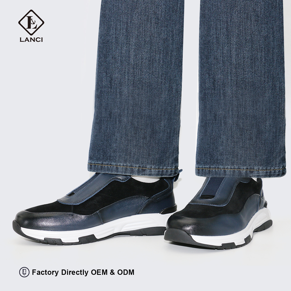 کفش ورزشی سفارشی توسط تولید کننده چرم جیر مصنوعی با کفش مردانه