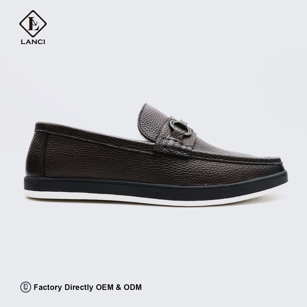 Mens designer loafers customized by LANCI factory with OEM service