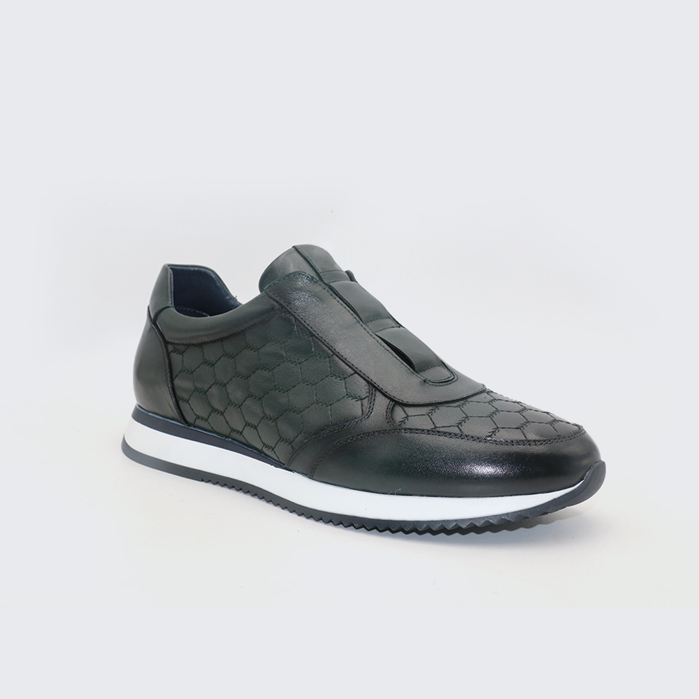 Zapatillas casual de caballero zapatillas deportivas verdes fabricadas por la fábrica de zapatos LANCI con servicio ODM