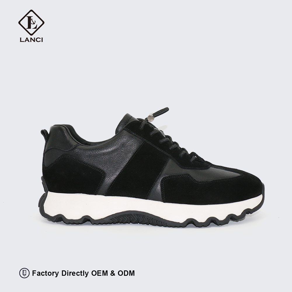oem sneakers genuine leather custom logo shoes supplier