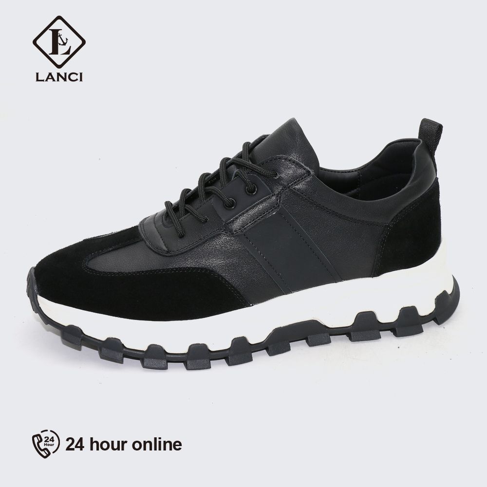 sorte læder sneakers til mænd brugerdefinerede sko hjemmeside