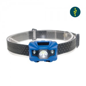 Wholesale High Quality Brightest Headlamp For Hunting Factory –  150lumens USB rechargeable headlamp Hawk-8, water resistant IPx4 – Ningbo Lander