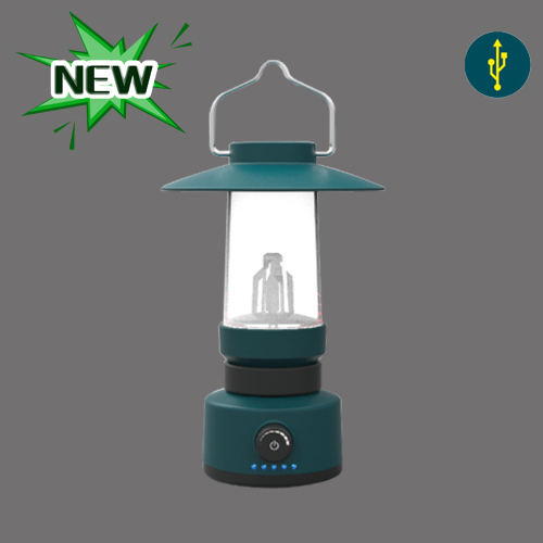 Rechargeable LED camping lantern Camp-5 with metal handle