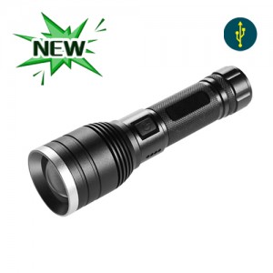 Wholesale High Quality Tactical Flashlight Manufacturer –  1800lumens rechargeable aluminum high power LED flashlight TIG-5R, beam focus adjustable – Ningbo Lander