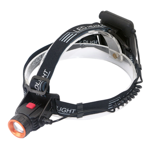 Factory Cheap CREE LED Portable Camping Outdoor Light Rechargeable Zoom Headlamp (MK-3374)