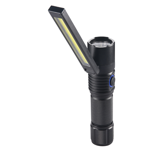 180lumens 3AAA aluminum high power flashlight COBER-2, swivel head, dual beam, magnet and clip