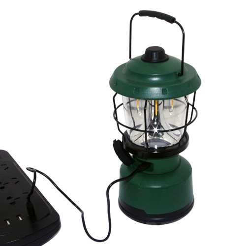 High power rechargeable 500 lumens LED camping lantern with metal handle
