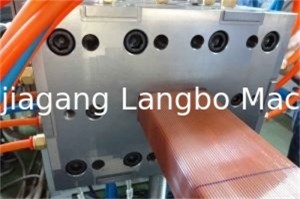 LB-Embossed outdoor wpc profile extrusion line