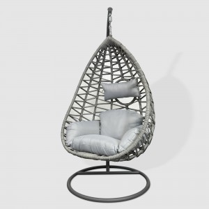 best selling Outdoor furniture patio swing wicker rattan swing chair with cushion