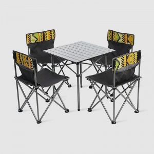 OEM Customized Qx Factory Military Camping High Quality Folding Table with Chairs