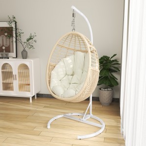 high quality Custom modern outdoor furniture metal egg hanging swing chair carton package