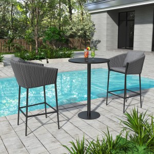 high quality Patio Beach Restaurant Home Chair Rope Outdoor Wine Bar Furniture