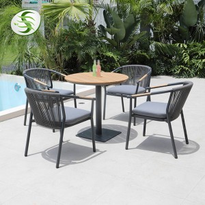 Luxury modern restaurant club hotel hotel outdoor dining table and chair set