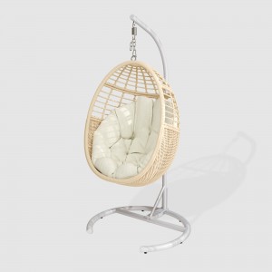 high quality Custom modern outdoor furniture metal egg hanging swing chair carton package