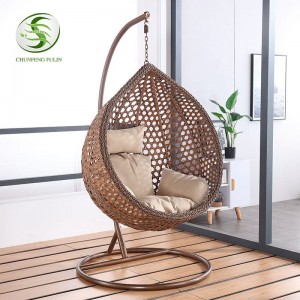 Factory Selling Hammock Handmade Swing Chair Knitted Macramé Hanging Swing Chair for Indoor, Bedroom, Yard, Garden Bl18103