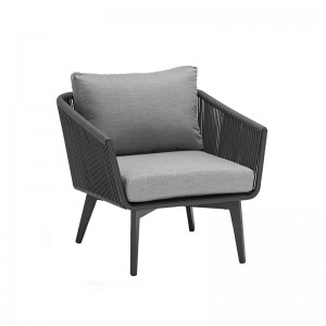 Outdoor sofa Nordic courtyard open-air furniture fabric sofa single casual sofa chairir
