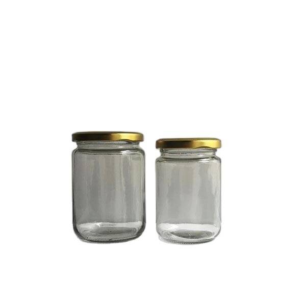 china wholesale Matte Candle Jar Factory - 250ml glass jar canning with screw metal lid – Langxu