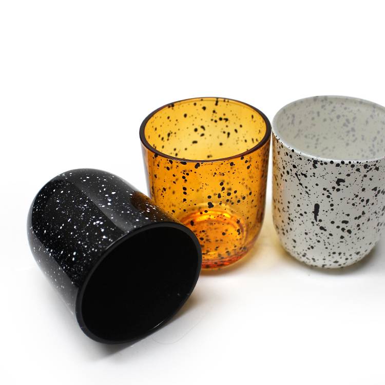LXHY01 9x16cm 180ml 360ml  350ml 430ml cylinder colored recycled modern custom colored glass candle jar