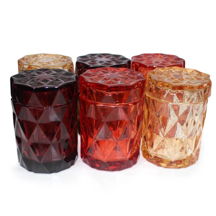400ml different colored decorating candle glass jar holders
