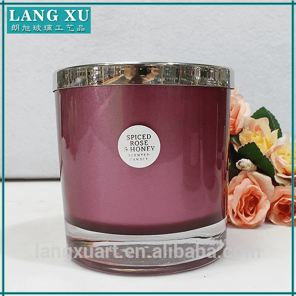 china wholesale Empty Candle Jars For Candle Making Factory - 2017 decorative scented bulk soy wax candles – Langxu
