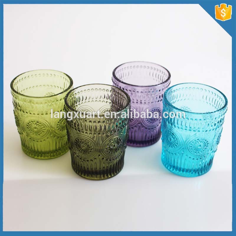 Unique products from china 2015! Coloured drinking glass cup for water
