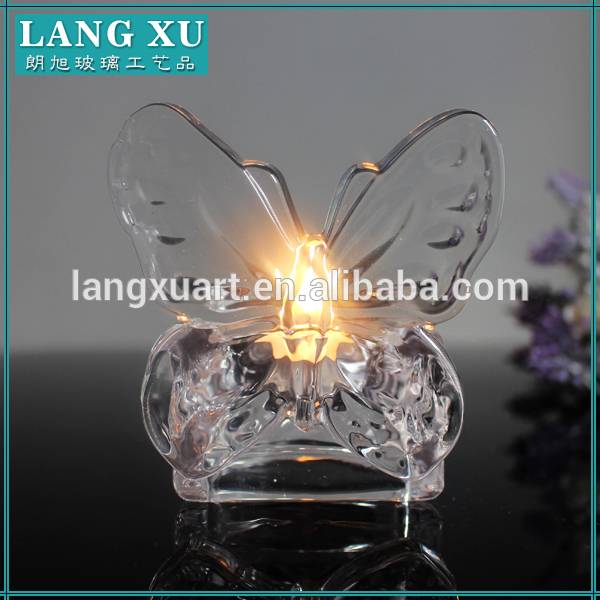 china wholesale Candle Holder Black pricelist - crystal wedding decoration butterfly tea light candle holder – Langxu