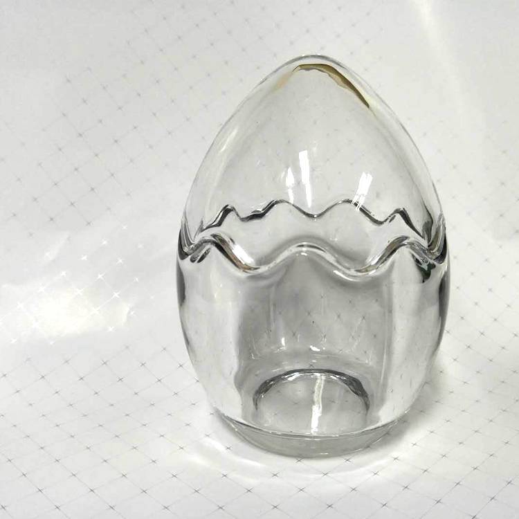 china wholesale Candle Jars Glass quotes - food grade egg shape glass canning pudding jar – Langxu