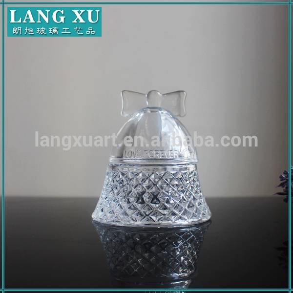 china wholesale Copper Candle Jars Manufacturers - wedding decoration jewelry box glass bell jars wholesale with glass domes – Langxu