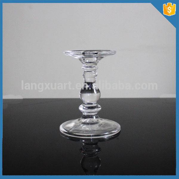 china wholesale Cylinder Glass Candle Holder quotes - wholesale long stemmed tall tall candle holders for weddings – Langxu