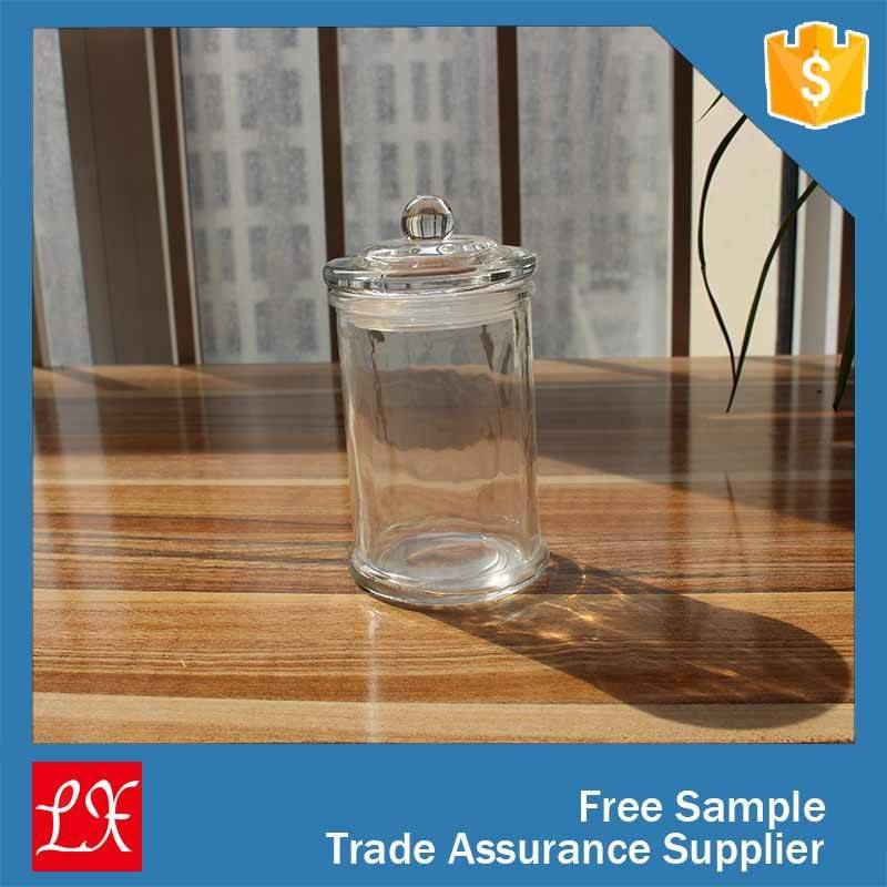 mouth blown clear sealed glass materail cookie jar manufacturer